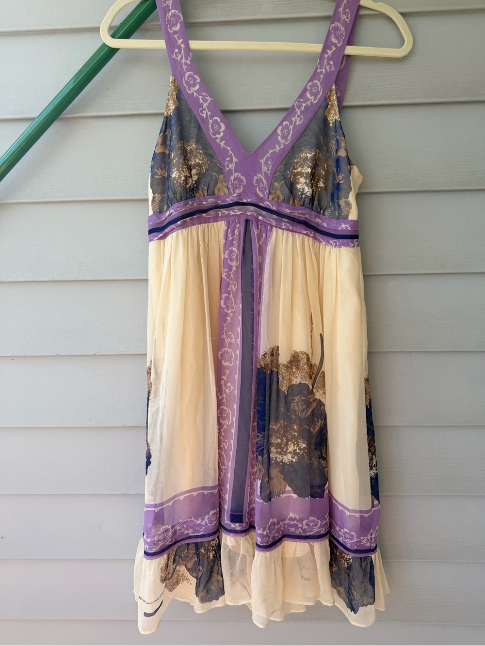 Anthropologie floating lotus dress, size 4